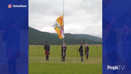 Prince Charles Raises the Standard for Ballater Highland Games, Which Have Been Postponed