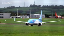 Planes at UK's Bristol Airport face difficult windy landings due to Storm Francis