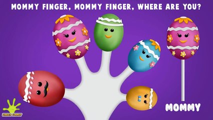 下载视频: The Finger Family Easter Egg Cake Pops Family Nursery Rhyme - Easter Finger Family Songs