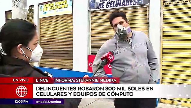 Delincuentes robaron 300 mil soles en celulares y equipos de cómputo | Edición Mediodía (HOY)