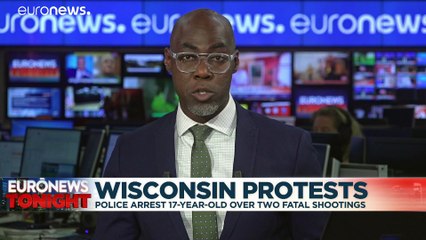17-year-old arrested after two shot dead at protest in Wisconsin, USA