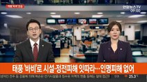 태풍 '바비'로 시설·정전피해 잇따라…인명피해는 없어