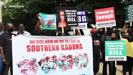 Southern Kaduna people protest at U.S. Embassy in Washington D.C.