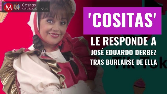 'Cositas' le responde a José Eduardo Derbez tras burlarse de ella