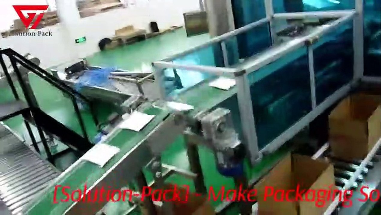 Salt Bag Pack into Carton Box Packaging Technology