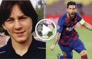 Así idealizaba de peque Lionel Messi al Barcelona