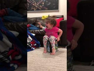 Toddler Gets Stuck in Popcorn bin