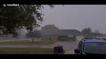 Strong winds and rain as category 4 Hurricane Laura approaches Louisiana