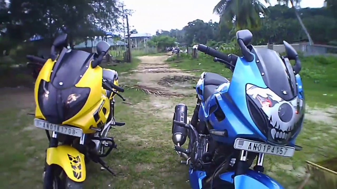 Pulsar 220 custom paint job and transformation