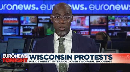 17-year-old arrested after two shot dead at protest in Wisconsin, USA