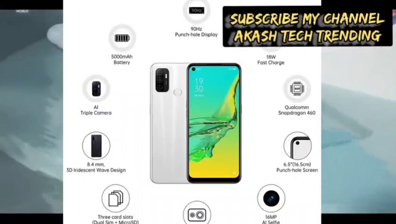 चीनी स्मार्टफोन कंपनी Oppo ने भारत में Oppo A53 स्मार्टफोन लॉन्च कर दिया है।