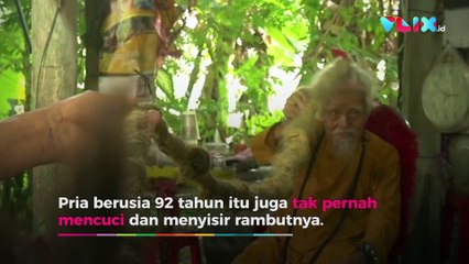 Pria Ini Gak Pernah Keramas dan Cukur Selama 80 Tahun