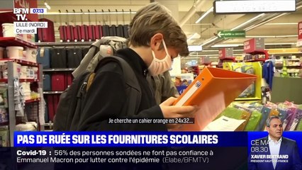Pas de ruée sur les fournitures scolaires - 27/08