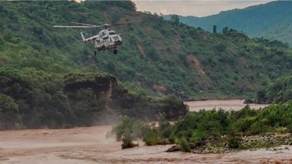 JK: IAF rescues stranded man from rain-battered Rajouri