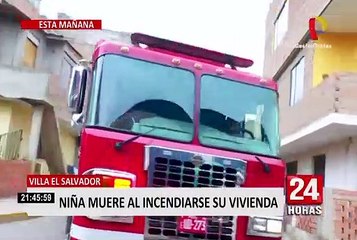 VES: niña de 4 años murió tras incendiarse su vivienda