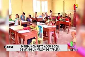 Minedu presentó tablets que serán entregadas a escolares y docentes de todo el país