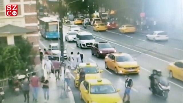 Turistin 500 dolarını 'tırnakçılık' yöntemiyle çalan taksici kameralardan yakalandı