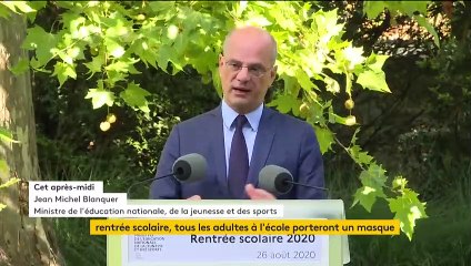 Rentrée scolaire : masque obligatoire pour les adultes à l'école