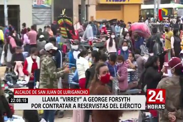 Alcalde de SJL llama 'Señorito Virrey' a su homólogo George Forsyth tras contratar a reservistas