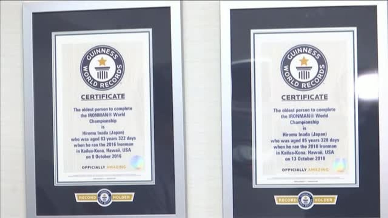 Un japonés de 87 años entrena incansable cada día para revalidad su título de Ironman más longevo