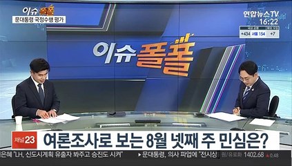 [이슈폴폴] 여론조사로 보는 8월 넷째 주 민심은?