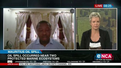 Oil spill occurred near 2 protected marine ecosystems