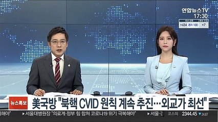 美국방 "북핵문제, CVID원칙 계속 추진…외교가 최선"