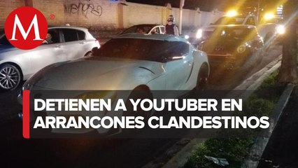Detienen al youtuber Alfredo Valenzuela en operativo contra arrancones