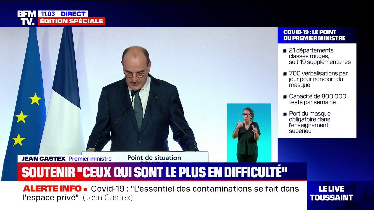 Jean Castex annonce une "relocalisation en France de la production de produits stratégiques pour la santé"