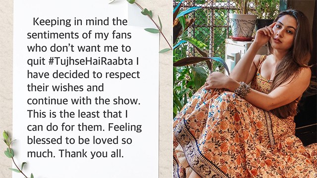 Reem Shaikh Confirms She’s Not Leaving Tujhse Hai Raabta