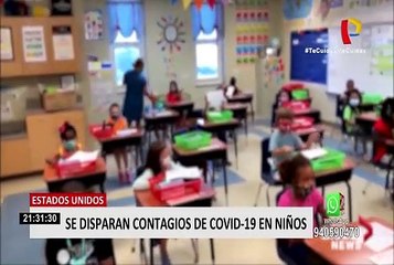Estados Unidos registra casi 100 mil niños con COVID-19