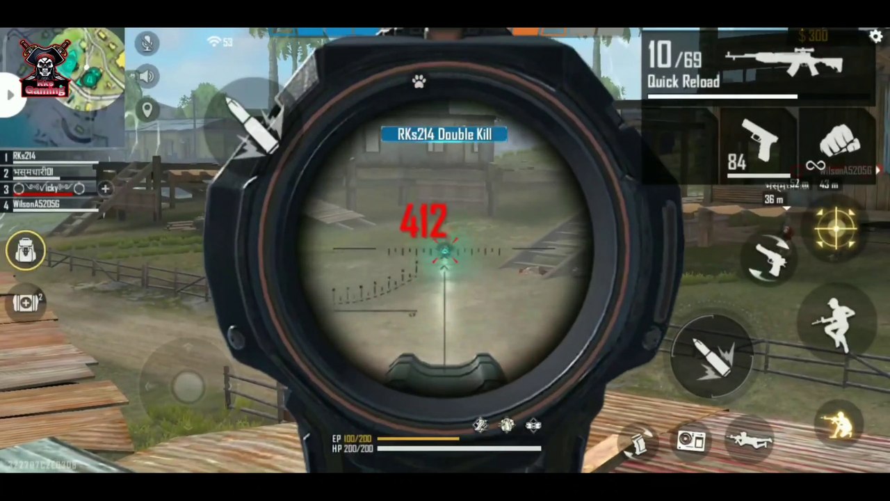 Burmuda Remastered Best 4 Vs 4 Game play | Free fire Best clash Squad Match| Garena Free fire