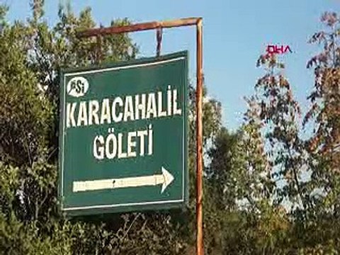 Tekirdağ'da gölet kurudu, kalan su yaban hayvanları ile balıklara bırakıldı