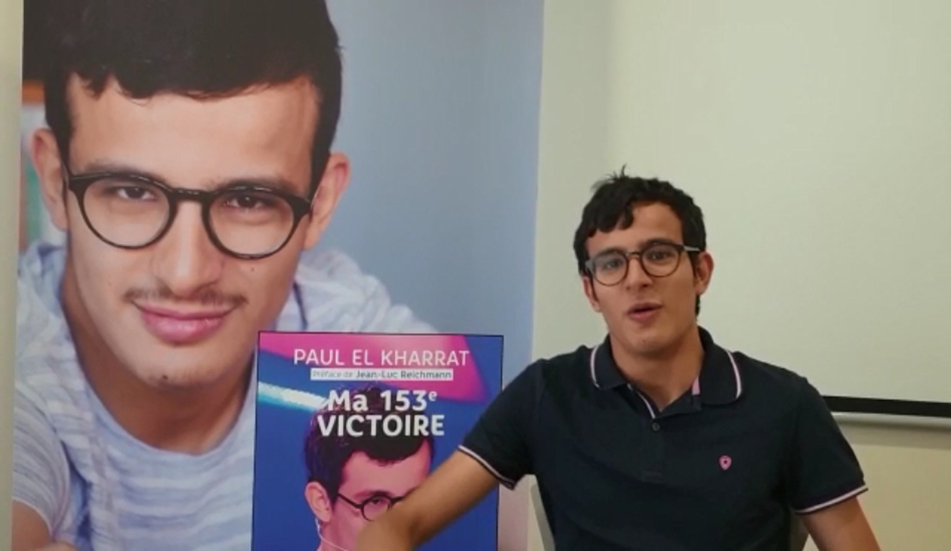 Paul El Kharrat, le plus jeune champion des 12 Coups de midi, présente son  livre "Ma 153e victoire" - Vidéo Dailymotion