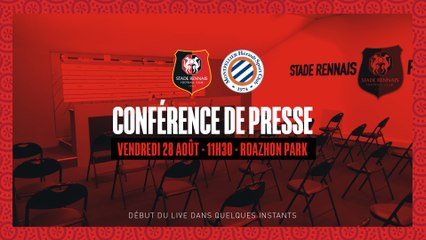 J2. #SRFCMHSC. Conférence de presse en direct du Roazhon Park