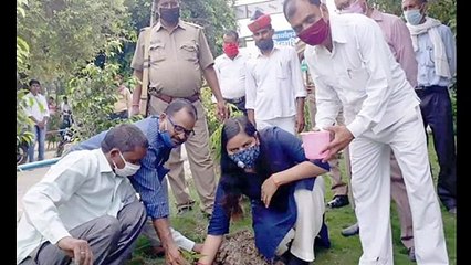 SDM नम्रता सिंह ने पौधरोपण कर पर्यावरण संरक्षण व सुरक्षा का संदेश दिया