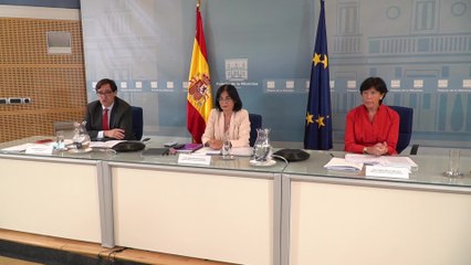   Rueda de prensa de Celaá, Illa y Darias para el comienzo del curso escolar