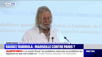 Didier Raoult: "Il y a une mortalité qui est deux fois plus faible à Marseille qu'à Paris parmi les cas diagnostiqués"