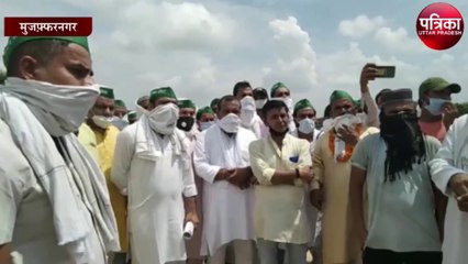 किसानो की समस्याओं को लेकर भाकियू किसान सेना ने किया प्रदर्शन