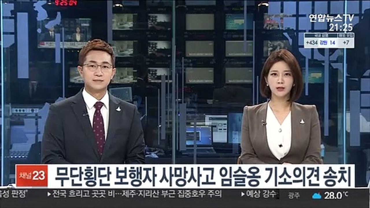 무단횡단 보행자 사망사고 임슬옹 기소의견 송치