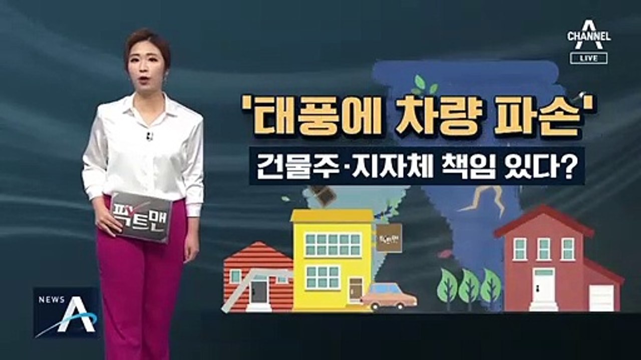 [팩트맨]태풍에 차량 파손…건물주·지자체 책임, 있다? 없다?