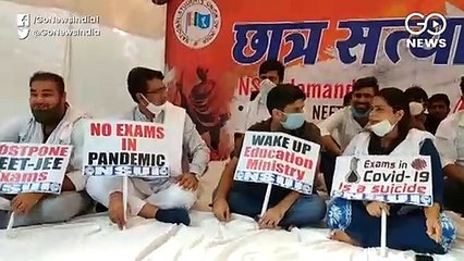 जेईई-एनईईटी परीक्षा स्थगित करने को लेकर जारी एनएसयूआई के भूख हड़ताल को कांग्रेस नेता अनिल चौधरी का समर्थन