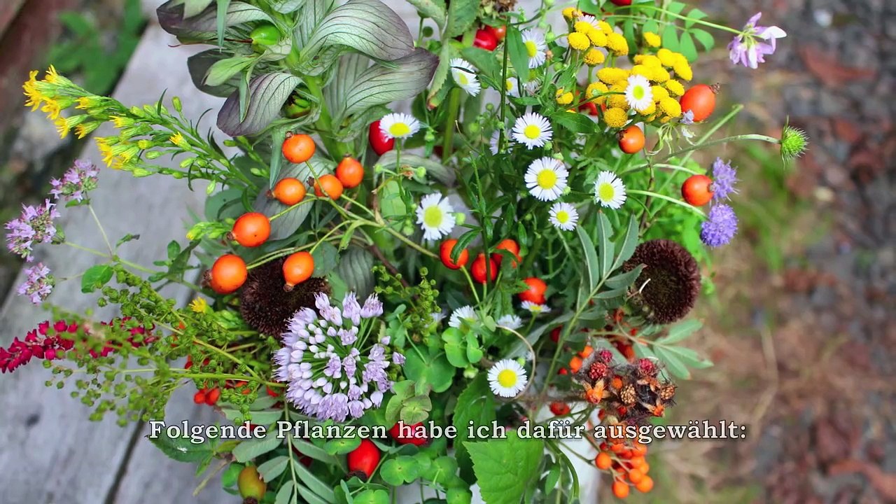 Gartenblumenstrauß August - Ideen für einen Strauß aus dem Naturgarten