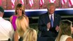 Trumps walk about why has Melania Trump got a fixed pretend smile on - No mask no social distancing