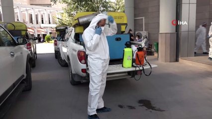 Salgının artış gösterdiği Kırşehir'de, belediye dezenfekte çalışmalarını artırdı