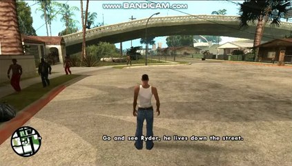 2nd mission of GTA SANANDREAS. (Gameplay video)