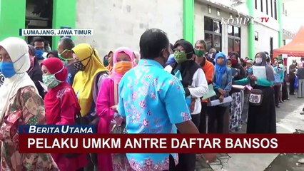 Demi Bansos 2,4 Juta Rupiah, Ratusan Pelaku UMKM Rela Antre Panjang!