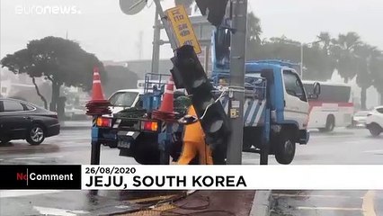 Typhoon that smashed South Korea now makes landfall in its northern neighbour