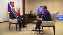 Putin'den zor günler geçiren Lukaşenko’ya polis ve kredi desteği