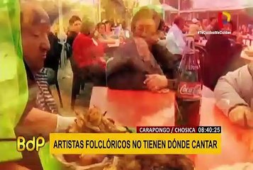 Artistas folclóricos también sufren los efectos de la crisis